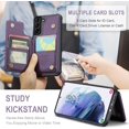 thumbnail image 2 of For Samsung Galaxy S21 Plus Case with Card Holder, for Samsung S21 Plus Wallet Case for Women Men with RFID Blocking, Durable Kickstand Shockproof Case for Galaxy S21 Plus 5G,Red, 2 of 6