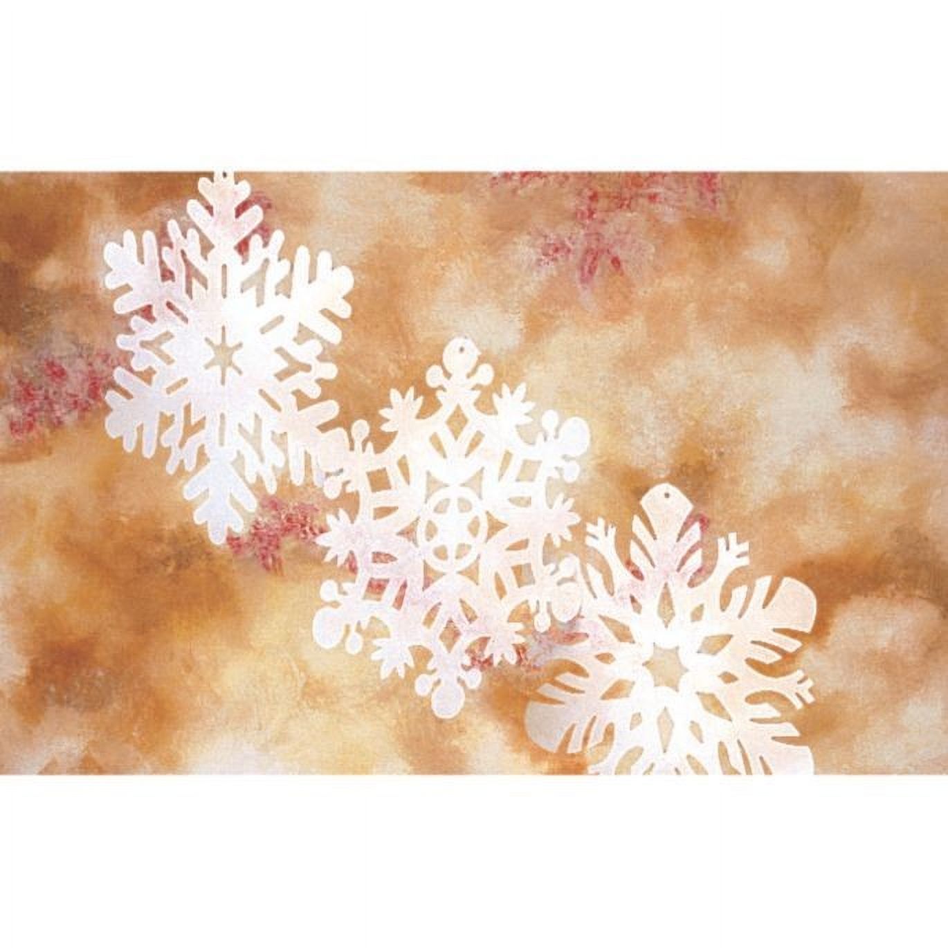 14.4" White Snowflakes (pack of 24)