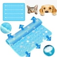 thumbnail image 6 of 1 Pc Pet Mat Cooling Water Absorbing Sofa Pet Pad Foldable Portable Cool Fiber Animal Mat Summer Cat Dog Cooling Mat Pet Supplie blue M(60*50cm), 6 of 9