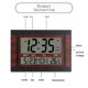 thumbnail image 3 of Digital Wall Clock LCD Number Time Temperature Calendar Alarm Table Desk Clock Modern Design Office, 3 of 5