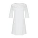 thumbnail image 4 of Puntoco Vestido De Media Manga Con Cuello Redondo Y Encaje De Algodón Y Lino De Color Liso Para Mujer, Color Blanco, Xxl,Regalos Para Mujer Joven, 4 of 6