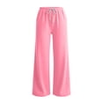 thumbnail image 3 of Aezemi Women Straight Leg Workout Sweatpants with 3 Pockets Loose Fit Comfy Soft Elastic Waist Drawstring Outerwear Womens Baggy Fashion Sports Gym Running Sweatpants S, 3 of 7