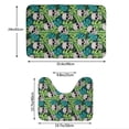 thumbnail image 3 of Honeii Skull and Palm Leaves Pattern Bathroom Anti-Skid Pad Bathroom Mat Vintage Seamless Pattern Not-Slip Toilet Rug Set, 3 of 6