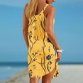 thumbnail image 3 of Generic Womens Summer Tank Dresses Sleeveless Round-Neck Fashion Style Print Dress Loose Comfy Pleated Beach Sundress, 3 of 4