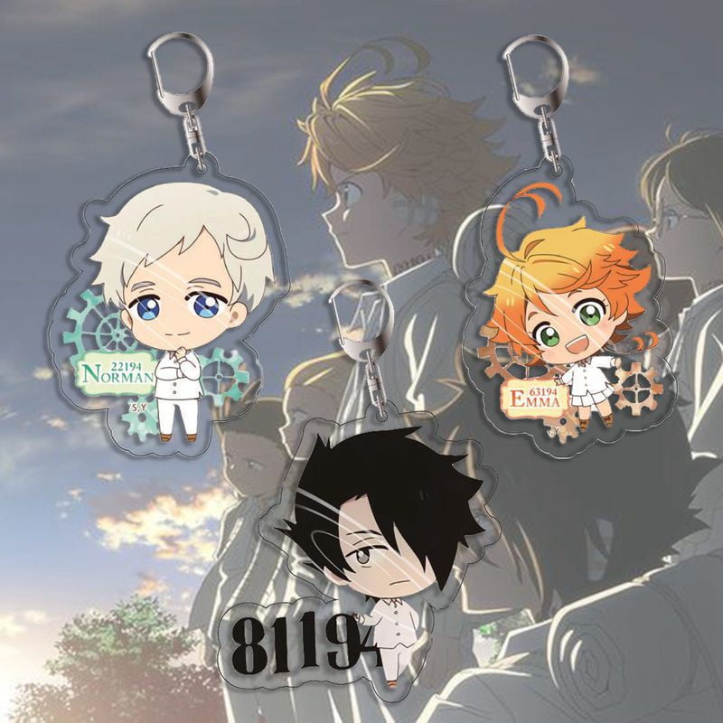 The Promised Neverland Emma Ray Norman Acrylic Decal Keychain 2-sider Hot N