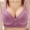 Purple, variant on loopsun Womens Plus Size Bra,Woman's Fashion Bowknot Printing Comfortable Hollow Out Bra Underwear No Rims