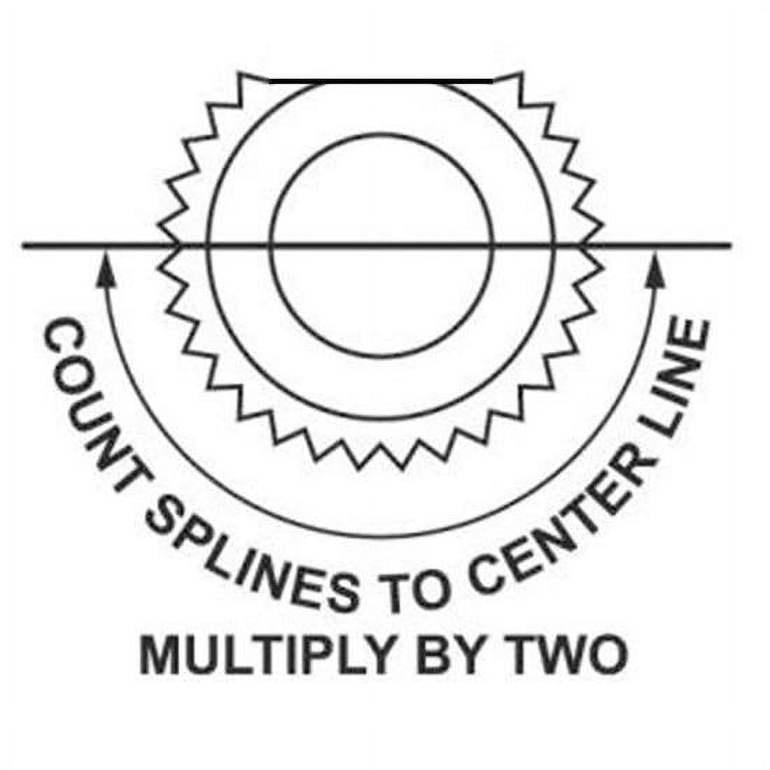Sweet U-Joint 3/4 - 30 Spline to 3/4 Round, Small GM P/S 78-Up