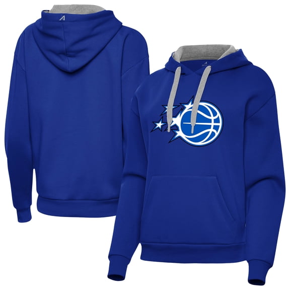 Women's Antigua Royal Orlando Magic New Logo Victory Pullover Hoodie
