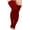 Plus Size- Burgundy, variant on Plus Size Knit Leg Warmer Women Thick Thigh High Boot Extra Long Large Socks