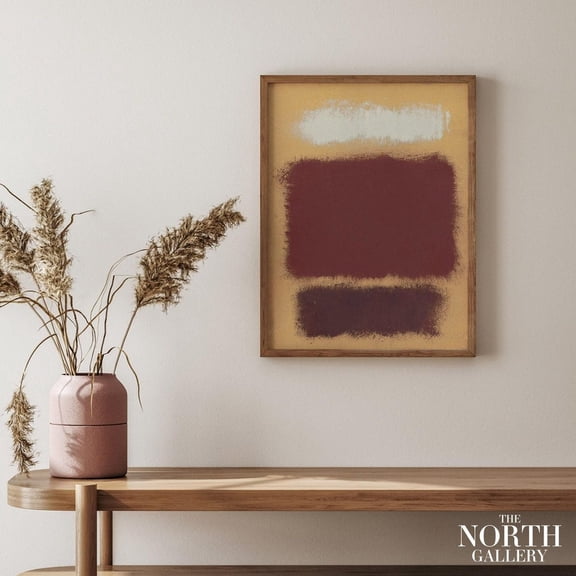 Mark Rothko Poster Art Print, Pastel Colors, Exhibition Poster, Contemporary Modern Art For Bedroom, Living Room And Dining Room, Size X Unfframed UNFRAMED Poster, Wall Art for Decor, Present, 8x12