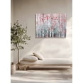 thumbnail image 5 of Pink Teal Forest Wall Art for Living Room, Canvas Picture Wall Decor for Bathroom Bedroom, Modern Oil Painting Art Painting Artwork for Office Kitchen Hallway Dining Room Home Decorations 12"x16", 5 of 8