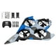 thumbnail image 5 of Avión de control remoto, juguete volador para exteriores, helicóptero de portátil con de 360 degree, ideal para niños, principiantes y adultos. Azul con 2 baterías, 5 of 8
