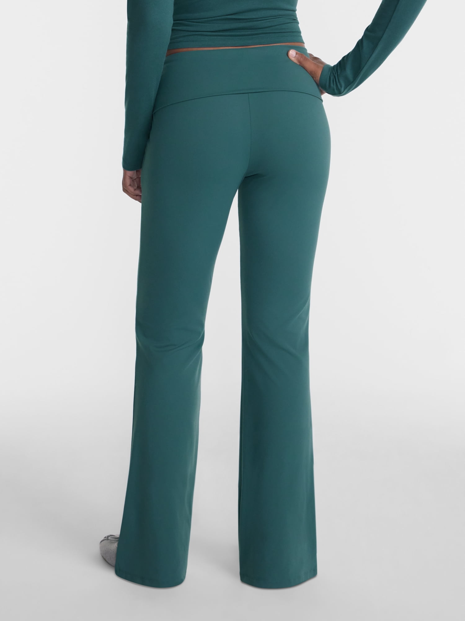 No Boundaries Foldover Flare Pants, 31.25" Inseam, Women’s XXS-XXL