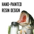 thumbnail image 4 of Rivers Edge Products Salt and Pepper Shakers Set, Unique Poly Resin and Glass Spice Dispenser, Novelty Kitchen Counter Decor, Bass Holding, 4 of 6