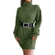 thumbnail image 3 of Vestido de Suéter Nikou de Manga Larga con Cuello Alto para Mujer Primavera Otoño Invierno 2022, 3 of 9