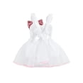 thumbnail image 3 of Fortune Barboteuse Bébé Fille Mignonne Imprimé Lapin de Pâques Sans Manches en Tulle, 0-3 Ans, 3 of 9