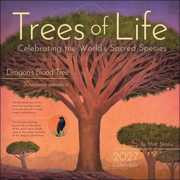Trees of Life 2027 Wall Calendar: Celebrating the World's Sacred Species, (Paperback)