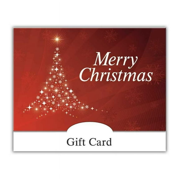Gift Card Holder - Merry Christmas, Tree of Stars (100 Pack)