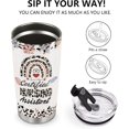 thumbnail image 4 of Nurse Mug Tumbler Gifts for Women Nursing Practitioner Nurses Week Day Birthday Graduation Present for Travel Home Office School 20oz Insulated Cup with Lid for Water Iced Tea Coffee, 4 of 6