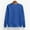 Blue, variant on Fznquz Plain Sweatshirts for Women Trendy Cotton Purple Long Sleeve Sweatshirts Solid Color Casual Fall Tops