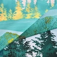 thumbnail image 4 of Mountain Shower Curtain, Forest Shower Curtain, Warm Sun Shower Curtain, Cool Art Shower Curtain, Moon Nature Landscape Shower Curtains for Bathroom, 72W x 72H Inch, 4 of 6
