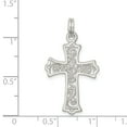 thumbnail image 2 of Sterling Silver Charme Croix en Filigrane QC4313 (27mm x 17mm), 2 of 2