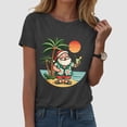 thumbnail image 6 of Duqingm Christmas Shirts for Women 2025 Christmas Coffee Shirt Womens Xmas Snowman Latte Graphic Tees Holiday T Shirt Grey,2XL, 6 of 6