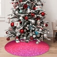 thumbnail image 5 of Sikiie Light Purple Glitter 30-48 inches {designName} Print Christmas Tree Skirt Snowman Xmas Tree Skirt with Edge Christmas Decorations for Holiday Party-30", 5 of 7