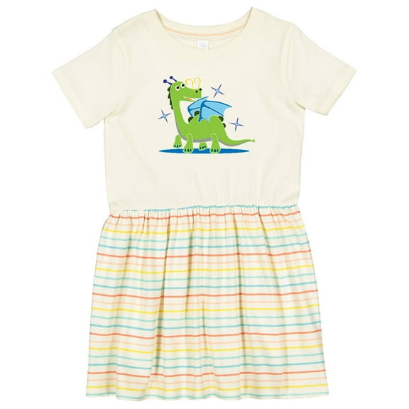 Inktastic Dragon for Kids Girls Toddler Dress