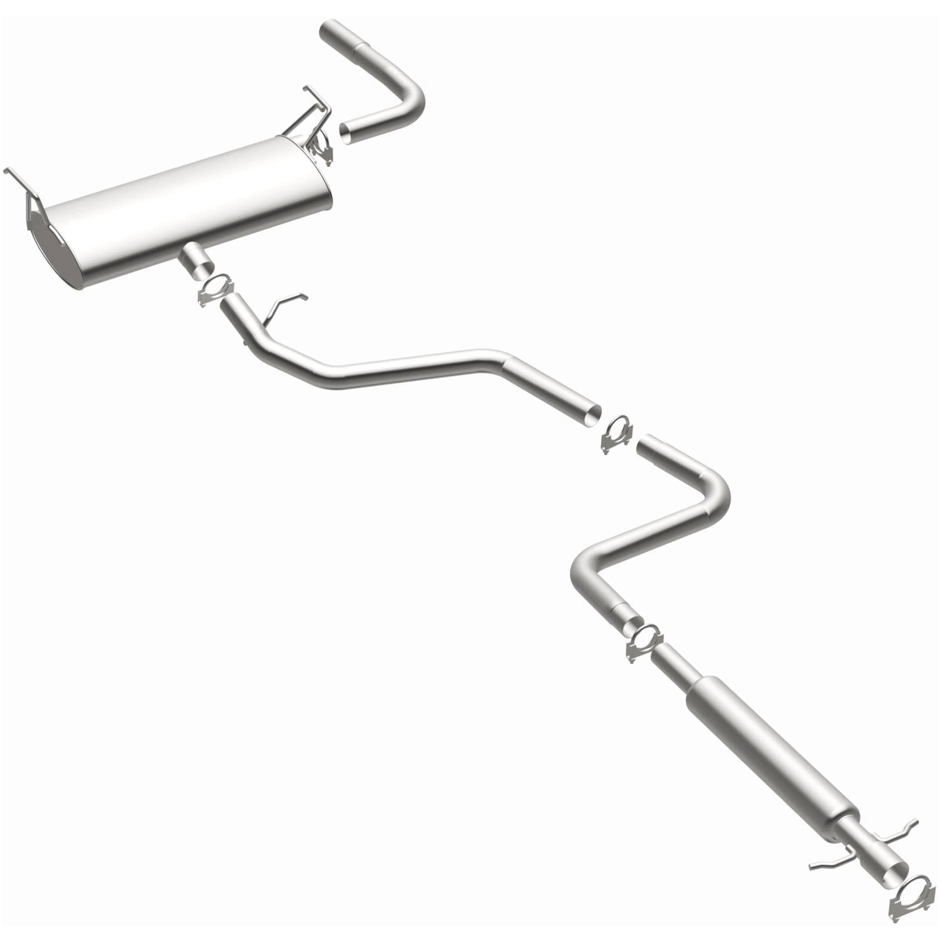BRExhaust OE Replacement Exhaust System Kit 106-0259: Compatible with 2008-2012 Chevrolet Malibu 2.4L, 2008-2010 Chevrolet Malibu 3.5L, 2008-2009 Pontiac G6 2.4L, 2008-2009 Saturn Aura 2.4L