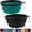 01-Black +Dark Green, variant on Collapsible  Bowl, Lightweight and Portable,  for Camping, Hiking, and Outdoor Use