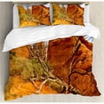 thumbnail image 3 of National Parks Duvet Cover Set, Rock on the Grand Canyon Monument Valley Heart of Nature Utah Photo Print, Decorative 2 Piece Bedding Set with 1 Pillow Shams, Twin Size, Orange Blue, by Ambesonne, 3 of 3
