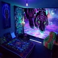 thumbnail image 2 of Tapiz de pared de animales para colgar en la pared, tela, tigre fluorescente Uv, Jap, 2 of 3