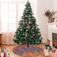 thumbnail image 7 of Yiaed Lavender Flowers Print Christmas Tree Skirt , Tree SkirtsTree Mat for Christmas Winter Holiday Indoor Decorations-30", 7 of 7