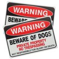 thumbnail image 2 of Beware of Dog Signs for Fence Outdoor Use (2pcs), 2 of 7