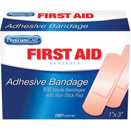 First Aid Only Plastic Bandages - Acme PhysicansCare Sterile First Aid Adhesive Bandage, 1