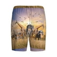 thumbnail image 5 of Easygdp Vintage Wildlife Protection Men's Short Pajama Pants, Sleep Shorts, Household Pants, Casual Pants with Pockets - 4X-Large, 5 of 9