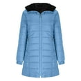 thumbnail image 6 of Yangnuo Womens Trendy Warm Hooded Long Puffer Jackets Fall Winter Women's Fashion Thickened Loose Down Jacket With Drawstring And Pockets, 6 of 6