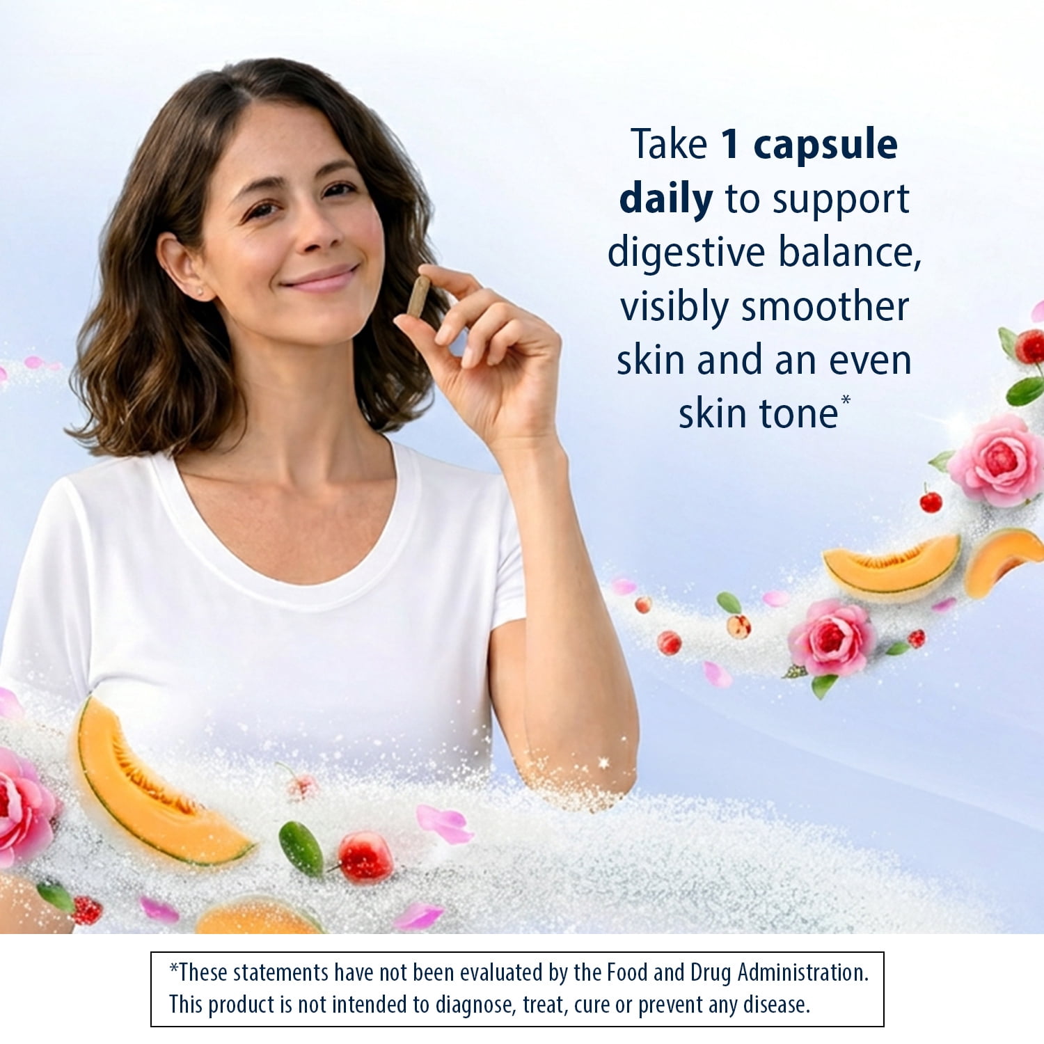 Florastor BalancedBenefits Digest + Skin Renew Probiotic Capsules, 30 Count