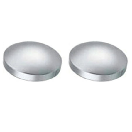 Truck Rear Axle - Pair of Chrome Rear Truck Hub Caps for 8-1/2