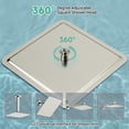 thumbnail image 6 of 16 Inch  Rain Shower  Brushed Nickel 304 Stainless  High  Rainfall Showerhead  Thin Water Saving, 6 of 6
