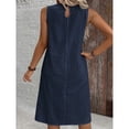 thumbnail image 5 of AURA Womens Plus Size Sleeveless Solid Color Maxi Dress Casual Round Neck A Line Summer Elegant Bigsize Dress, 5 of 6