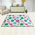 thumbnail image 3 of SKYSONIC Lightweight Carpet Mats Area Soft Rugs Floor Mat Doormat Decoration for Rooms Entrance 31 x 20 inches Beautiful Watercolor Polka Dot, 3 of 6