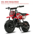 thumbnail image 7 of FRP DB002 49cc Gas Powered Kids Dirt Mini Bike, Red, 7 of 7