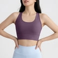 thumbnail image 5 of qelini Sports Bra for Women Wide Strap Breathable Summer Quick Dry Yoga Tank Top Shockproof Sports Bra for Women, 5 of 7