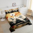 thumbnail image 3 of YST Couple Crane Bedding Comforter Set - 7-Piece Asian Style Wild Animal Bedding Set, King, 3 of 6