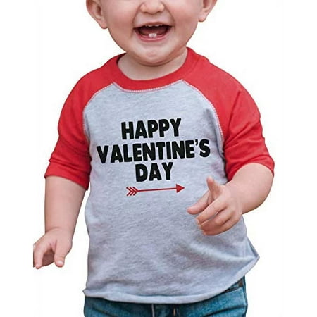 

Custom Party Shop Boy s Happy Valentine s Day Red Raglan