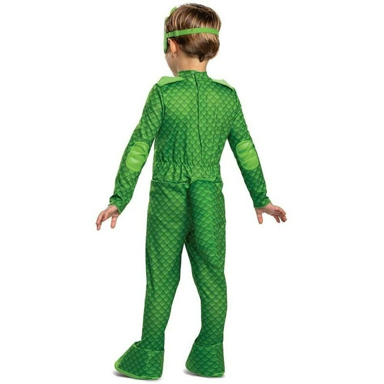 PJ Masks Gekko Deluxe Light-Up Toddler size S 2T Kids Costume Disguise 