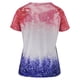 thumbnail image 5 of Blusa de manga corta con cuello en V informal para mujer a la moda, camisetas de verano Fridja  zx3421, 5 of 5
