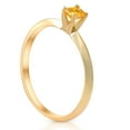 thumbnail image 4 of Pompeii3 Certified 1/4Ct Cushion Cut Diamond 14k Yellow Gold Engagement Ring Lab Grown, 4 of 5